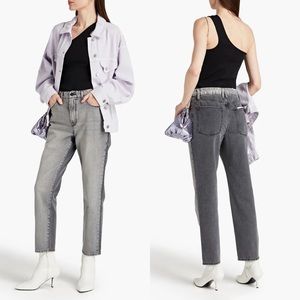 Good American Good Vintage two-tone high-rise straight-leg jeans - 30